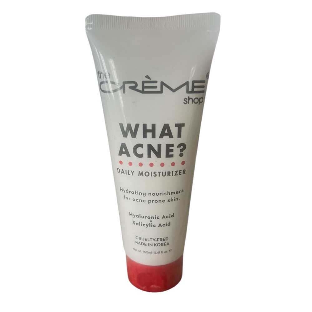 The Crème Shop What Acne? Salicylic Acid Hyaluronic Moisturizer 5.4 oz NEW